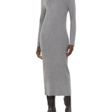 Whistles Bonnie Zip Ribbed Knit Dress 1