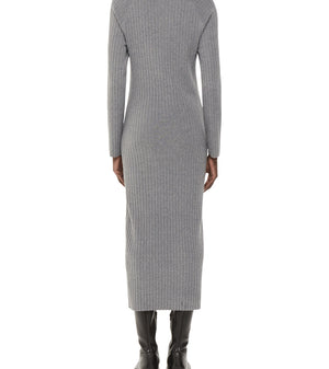 Whistles Bonnie Zip Ribbed Knit Dress 2