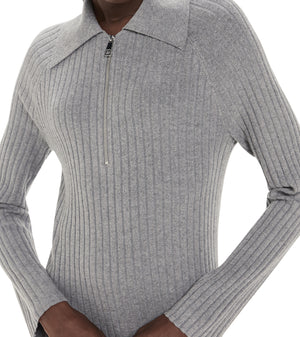 Whistles Bonnie Zip Ribbed Knit Dress 4