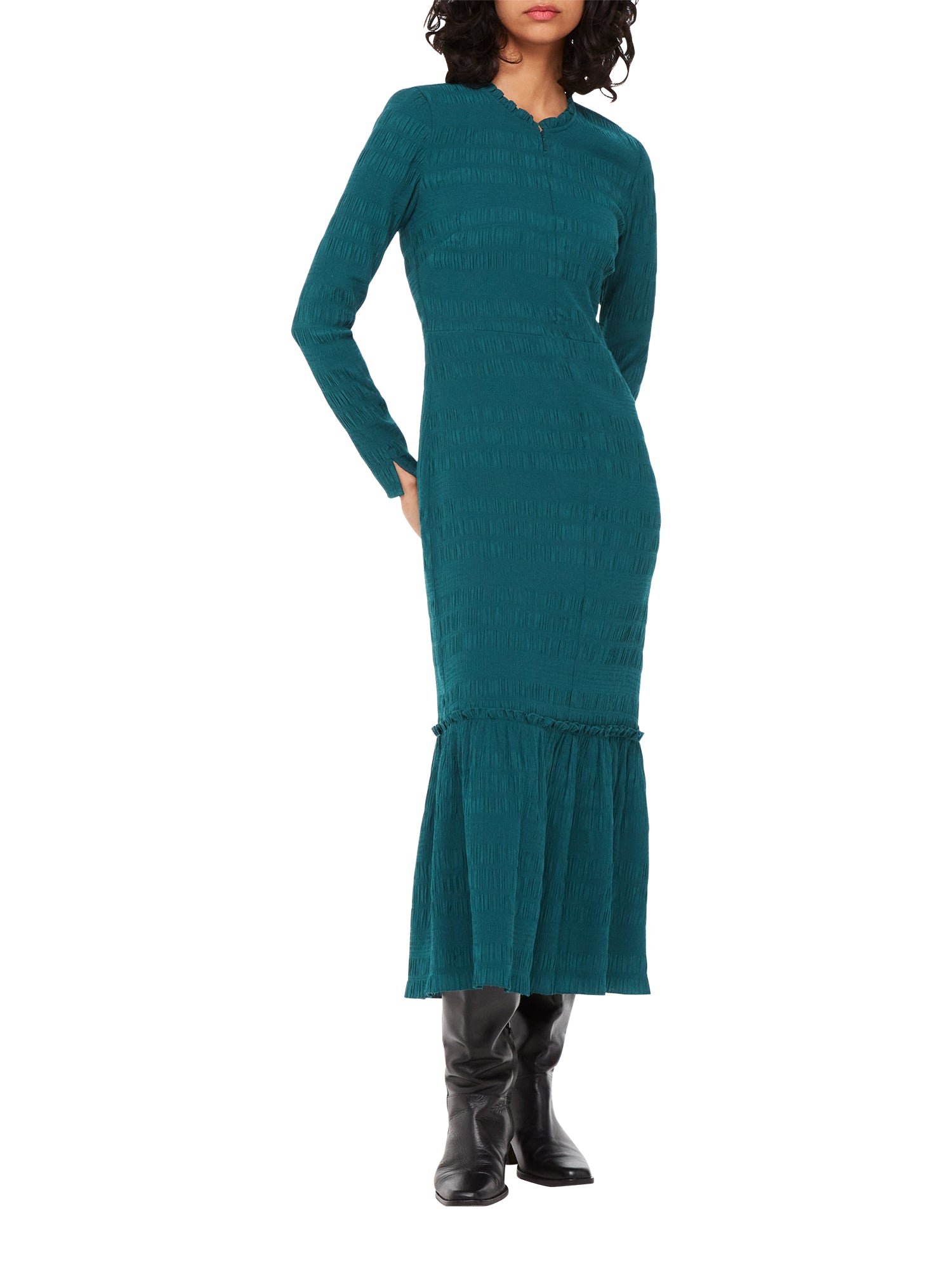 Whistles Mila Textured Dress For The Creators