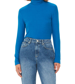 Whistles Essential Ribbed Polo Cobalt Blue 1
