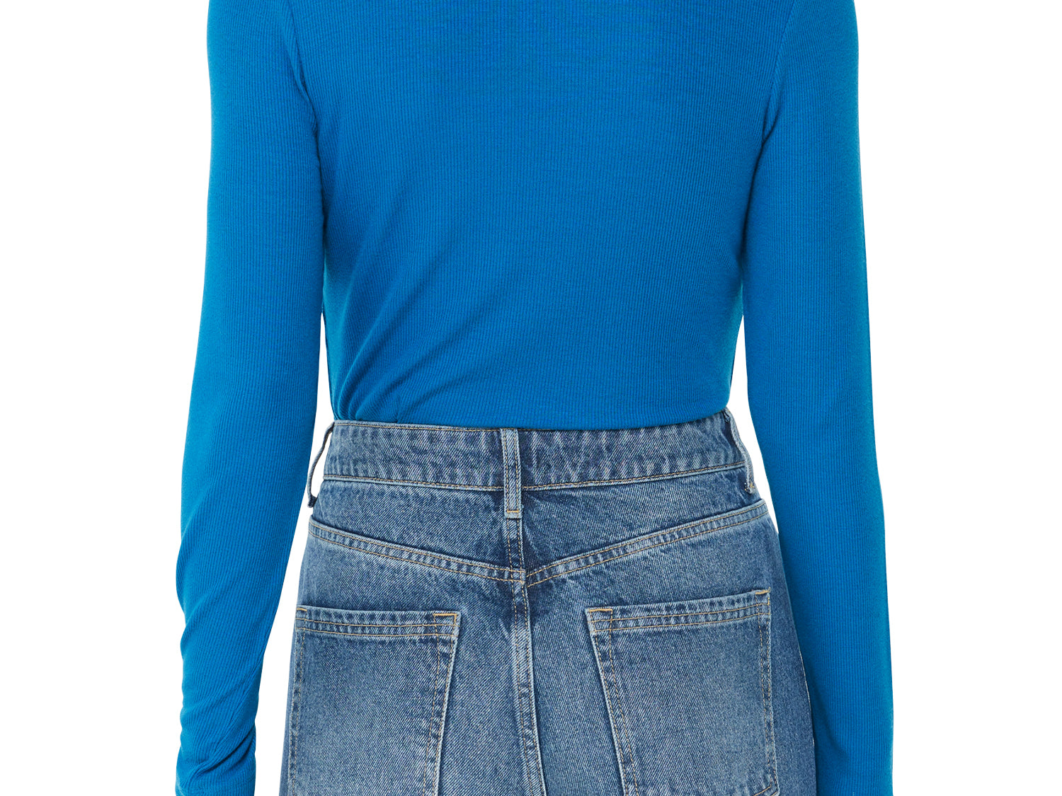 Whistles Essential Ribbed Polo Cobalt Blue 3