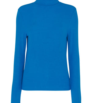 Whistles Essential Ribbed Polo Cobalt Blue 2