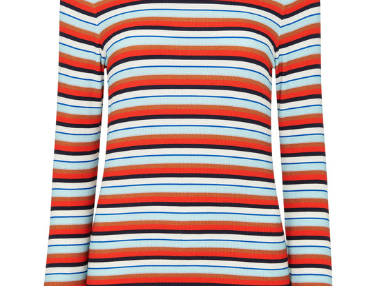 Whistles Stripe Ribbed Crew 2