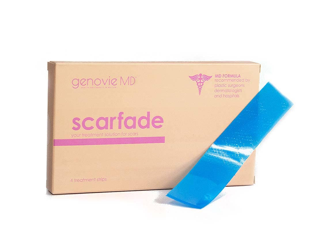 GenovieMD Scarfade (4 Strips/Pack), Silicone Scar Sheets/Scar Tape 1