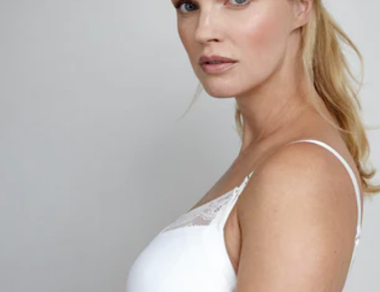Six Studio Rosa Lace Trim Nursing Bra - White 2