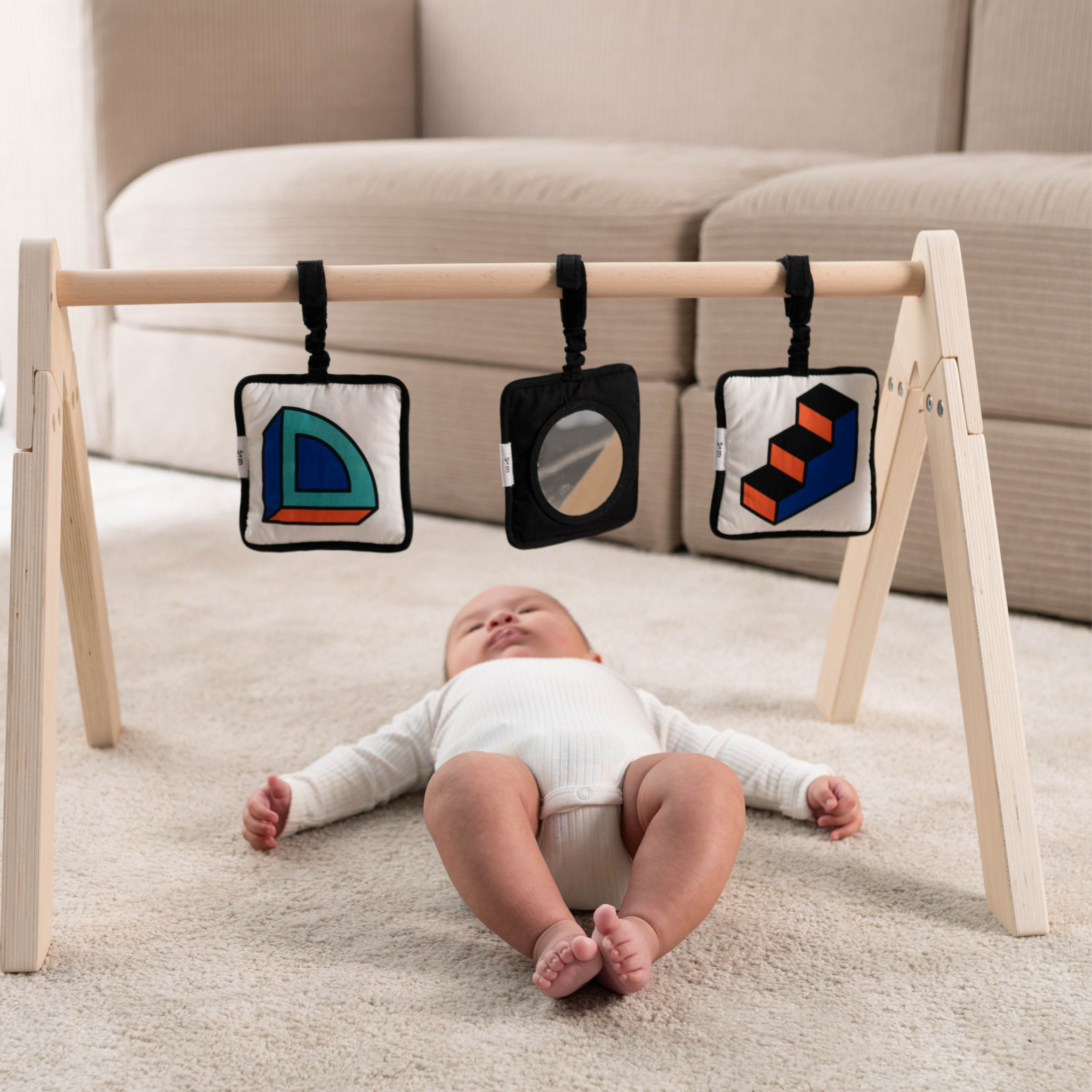 Etta Loves ETTA LOVES X WALALA STUDIO SENSORY HANGING SQUARES - For Babies' First Year 1