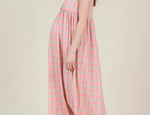 Clary & Peg Sylvie Dress - Sorbet check 1