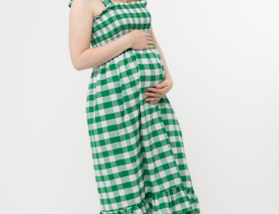 Made by SJP Warwick Dress - Green Gingham 1