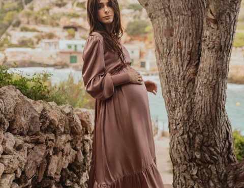 Bump & Milk Gabrielle Dress - Pink 2