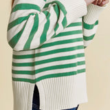Albaray Green Mixed Stripe Jumper 3