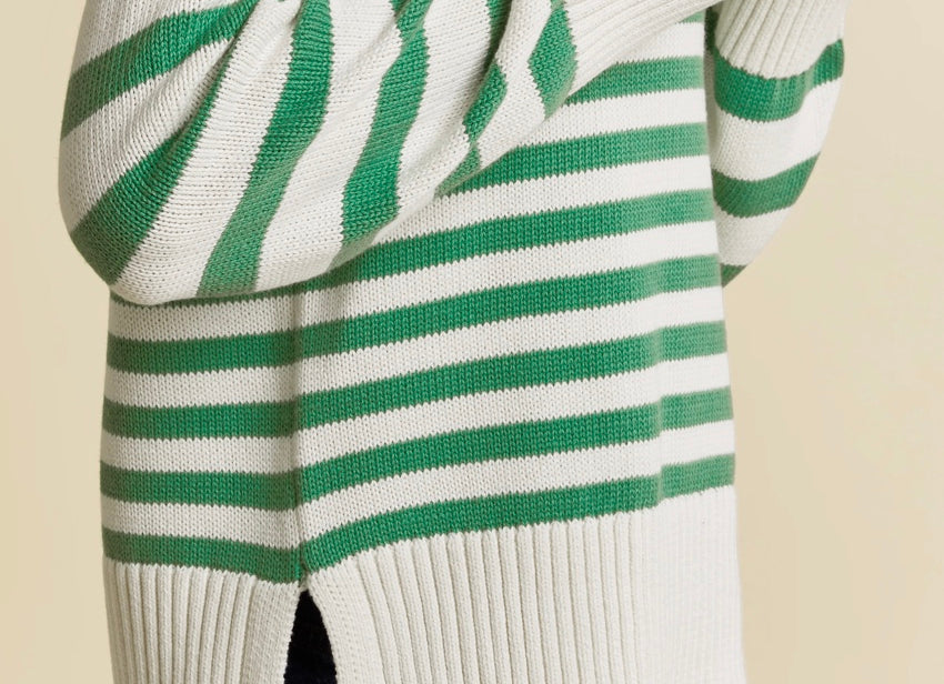 Albaray Green Mixed Stripe Jumper 3