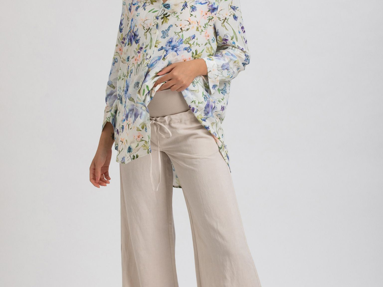 Pietro Brunelli Maternity Joseph Trousers in Desert 2