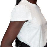 Whistles Cotton Frill Sleeve T Shirt 4