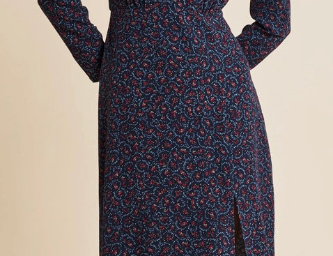 Albaray Vintage Rose Shirred Shoulder Dress 2