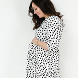 Lyla and Leche Black and White Mono Spot Dress 2