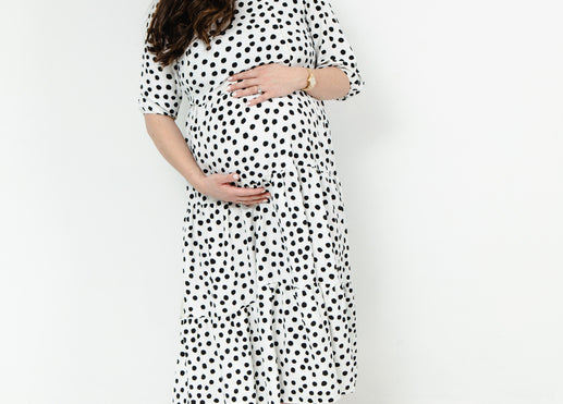 Lyla and Leche Black and White Mono Spot Dress 1