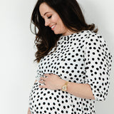 Lyla and Leche Black and White Mono Spot Dress 3