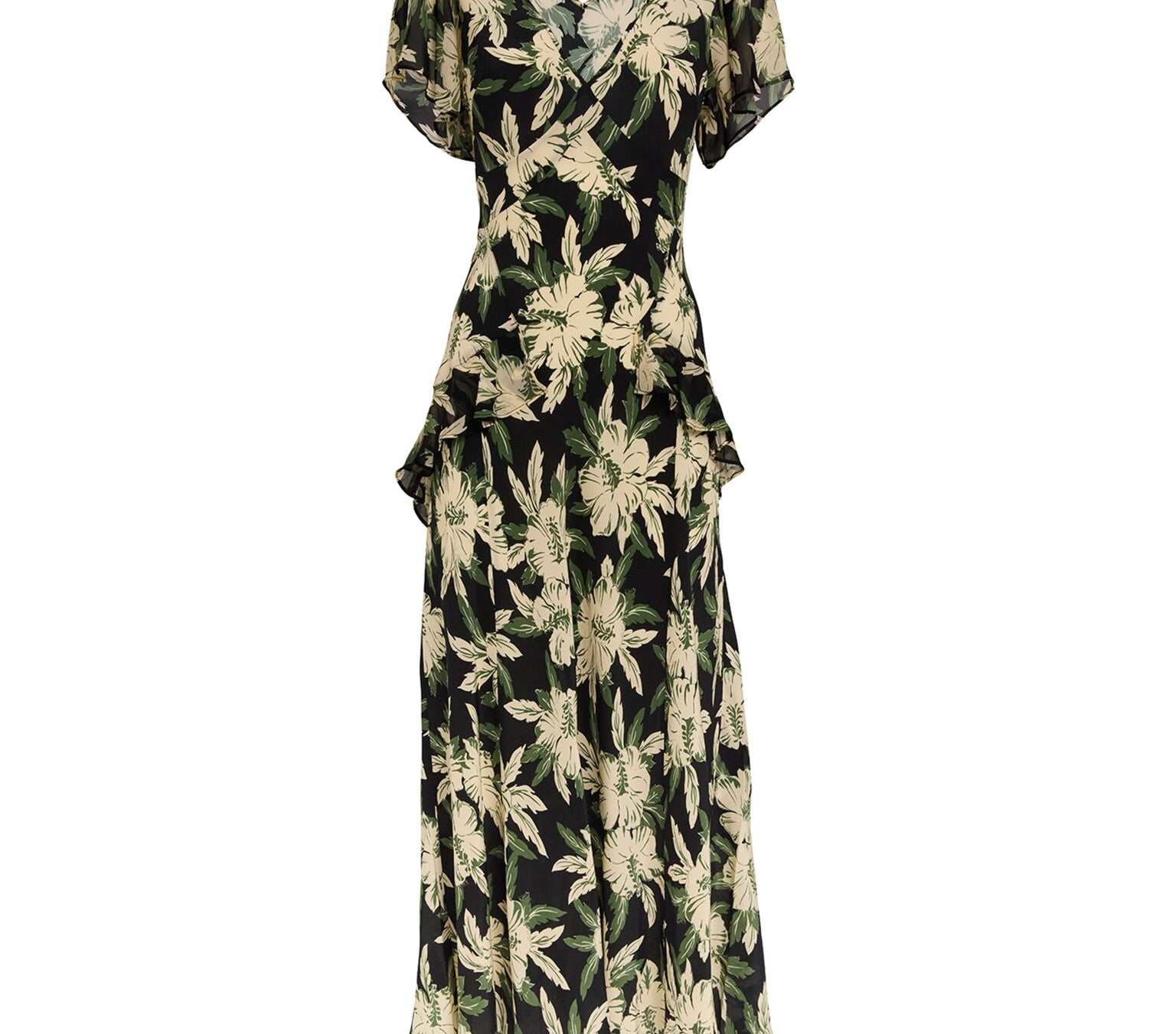Rixo Hibiscus Print Evie Midi Dress 5