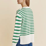 Albaray Green Mixed Stripe Jumper 4