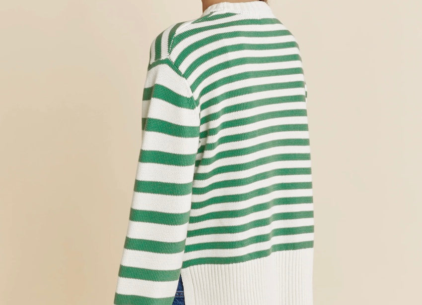 Albaray Green Mixed Stripe Jumper 4