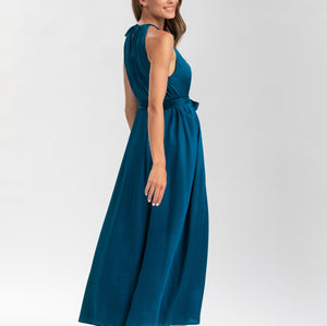 Pietro Brunelli Maternity Clarissa Corsair Maxi Dress with Removable Belt 3
