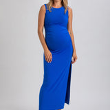Pietro Brunelli Maternity Blossom Dress in Blue Iris 1