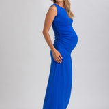 Pietro Brunelli Maternity Blossom Dress in Blue Iris 5