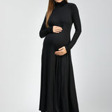 Pietro Brunelli Maternity Camella Black Jersey Maternity Dress 1