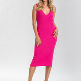 Pietro Brunelli Maternity Imperfect Allison Pink Fitted Dress – Faded (M) 1