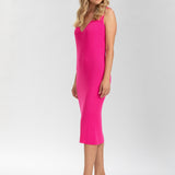 Pietro Brunelli Maternity Imperfect Allison Pink Fitted Dress – Faded (M) 3