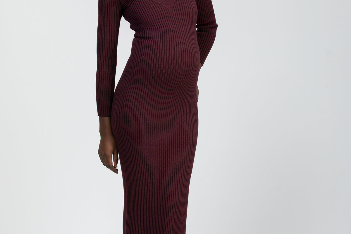 Pietro Brunelli Maternity Cara V-neck Maternity Dress 1