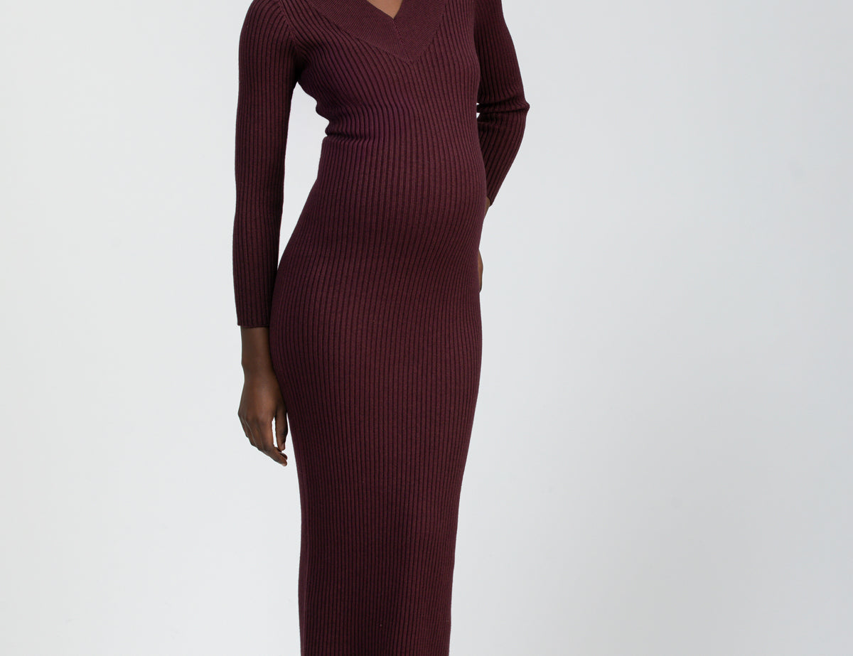 Pietro Brunelli Maternity Cara V-neck Maternity Dress 1