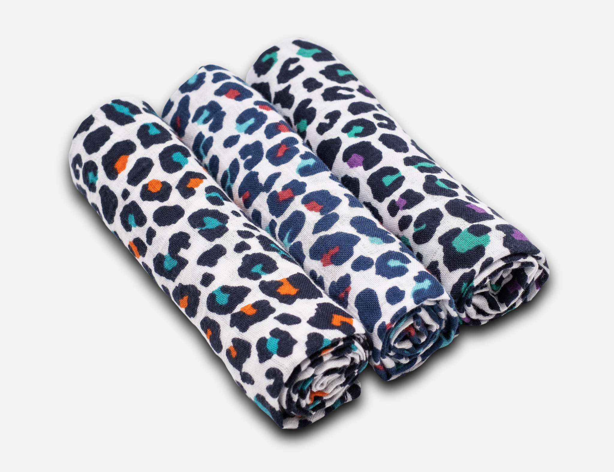 Etta Loves LEOPARD PRINT MUSLIN 3-PACK - For 5+ Month Old Babies 1