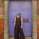 JOURNY Ada Jumpsuit - Linen - Chocolate Brown 11