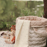 Avery Row Large Quilted Storage Basket - Nettle Scatter 4