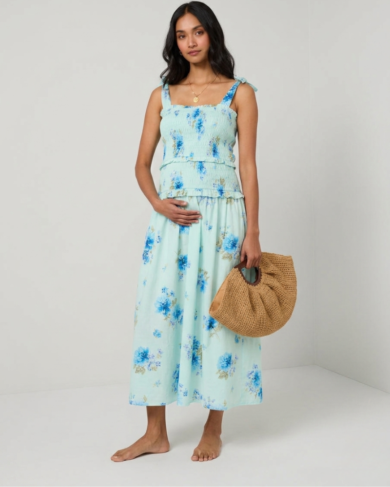 Andrea Blue Midi Dress | Nobody's Child – For The Creators