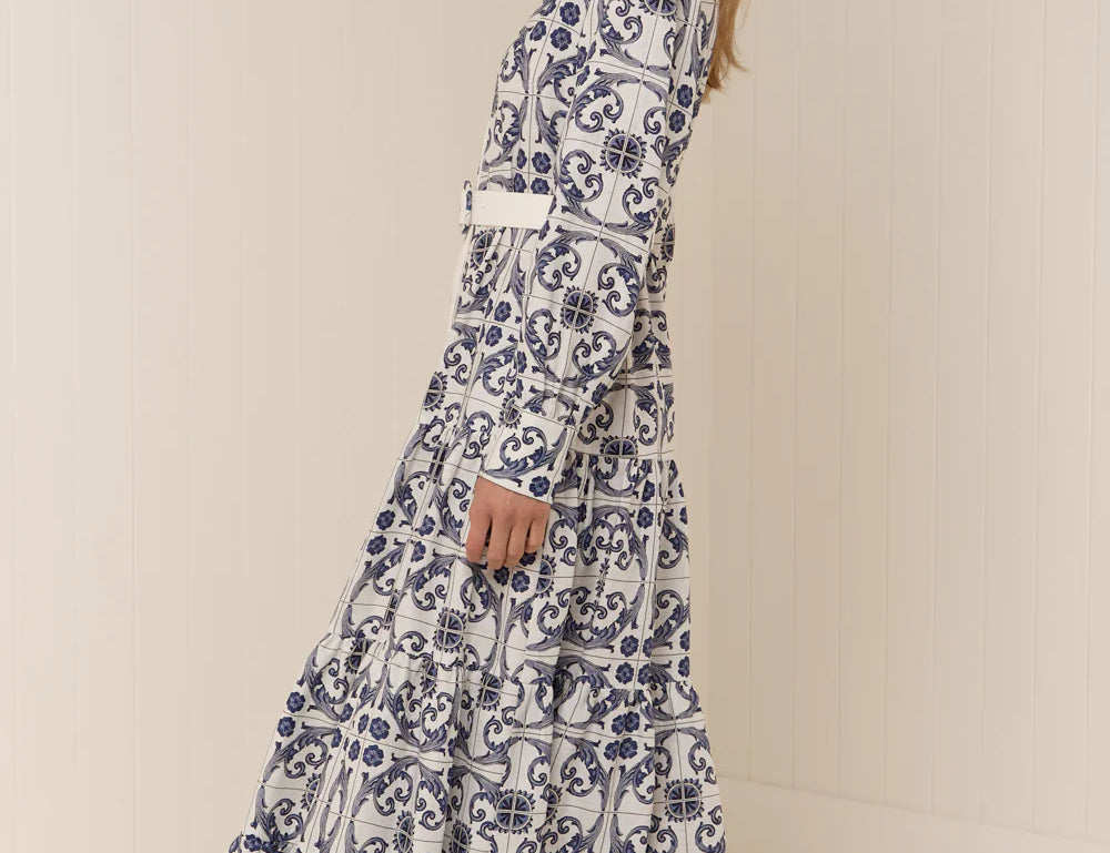 Palm Noosa Aria Dress in Bella Tile 2