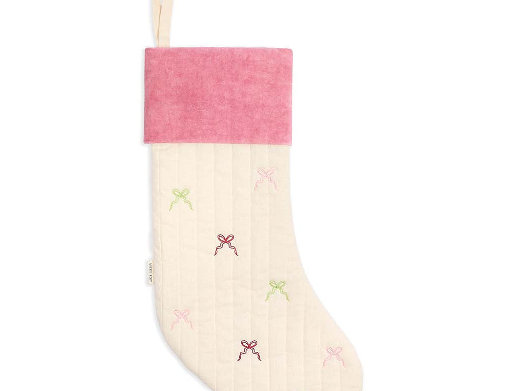 Avery Row Christmas Stocking - Bows 2
