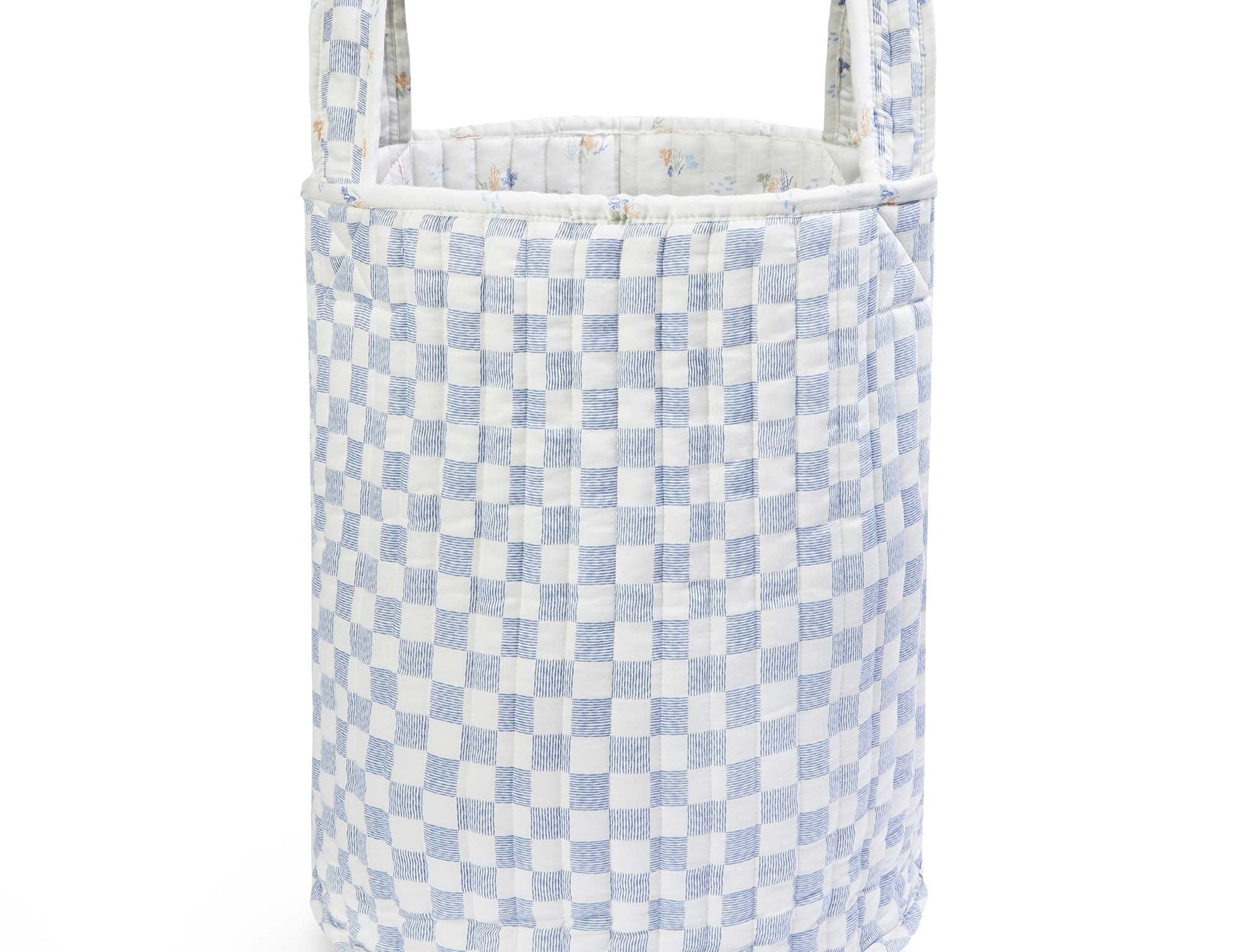 Avery Row Large Quilted Storage Basket - Coastline 2