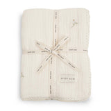Avery Row Embroidered Muslin Blanket - Wild Chamomile 3