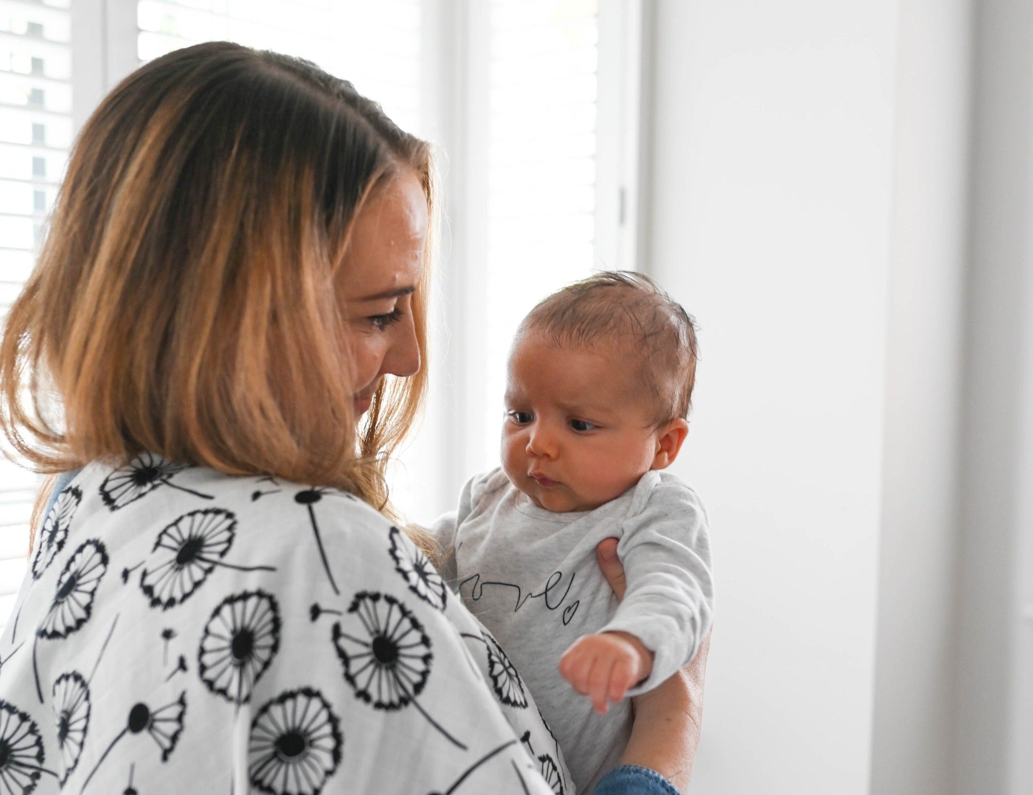 Etta Loves PLANT PRINT 3-PACK MUSLINS - For Newborn to 4 Month Old Babies 1