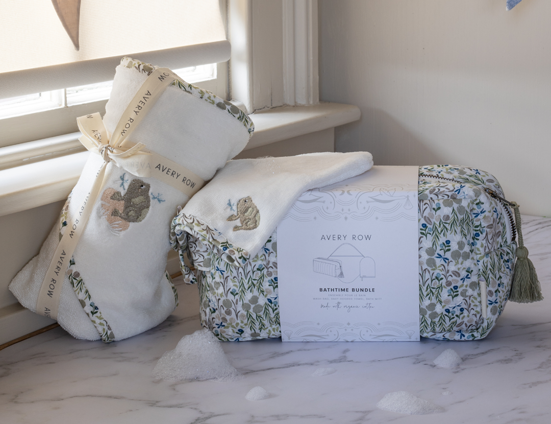 Avery Row Bathtime Bundle New Baby Gift Set - Riverbank 1