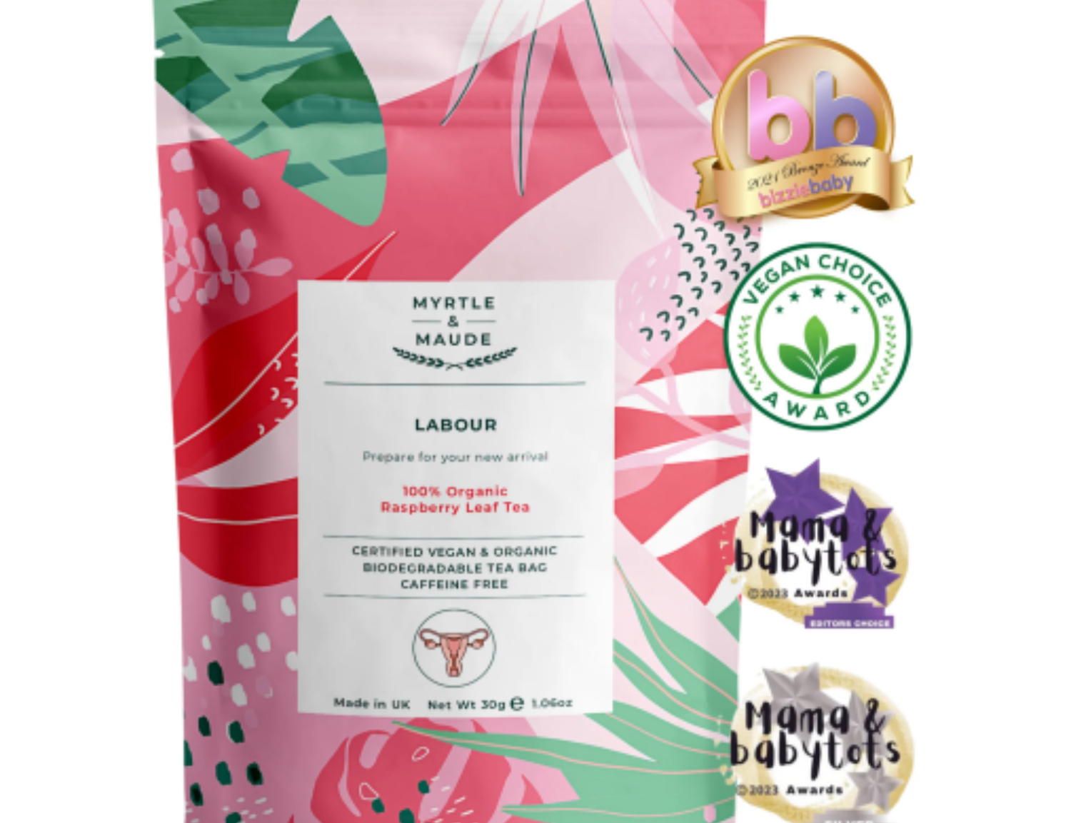 Myrtle & Maude Organic Raspberry Leaf Tea 1