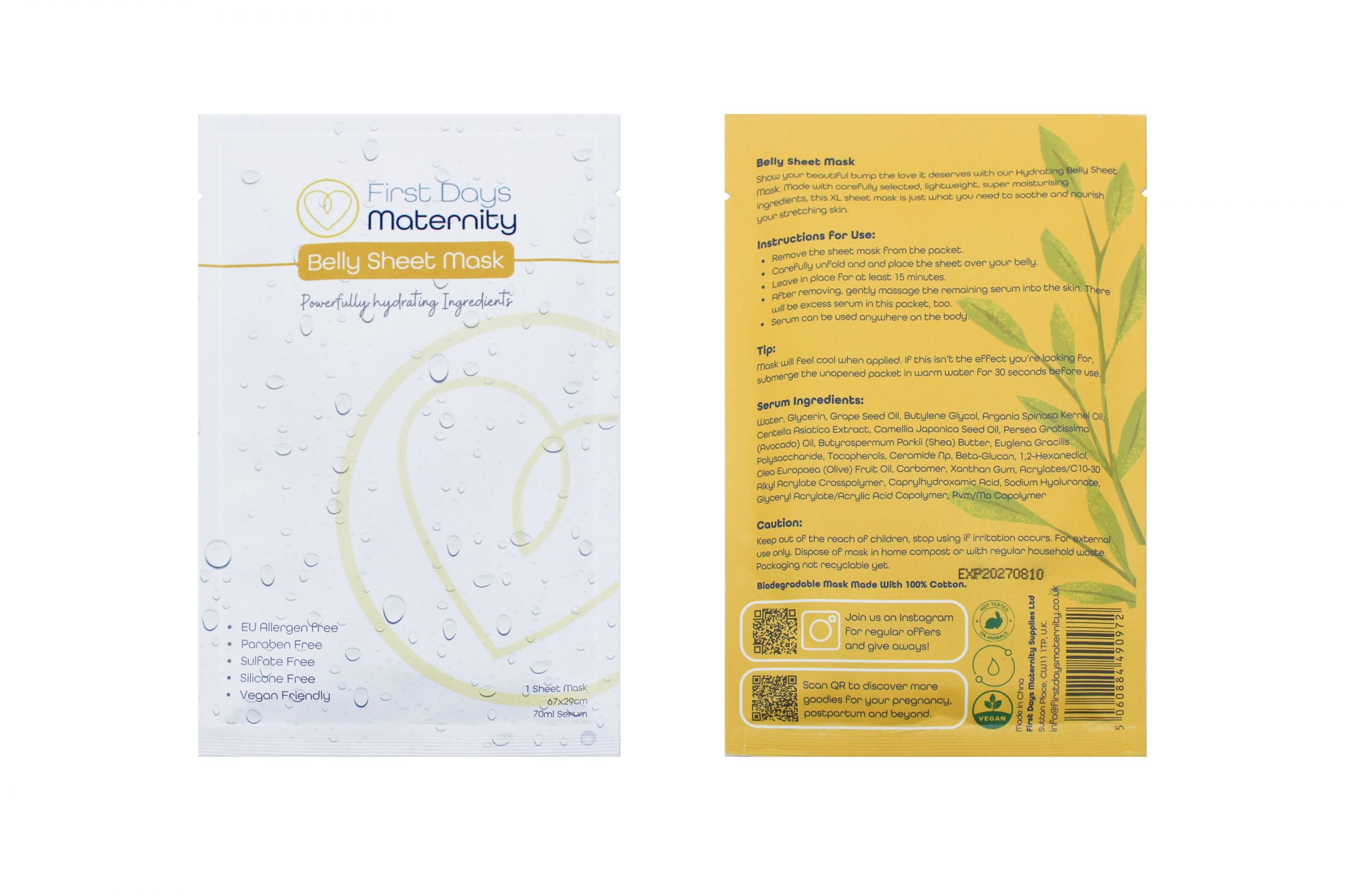 First Days Maternity Supplies Ltd Belly Sheet Mask 4