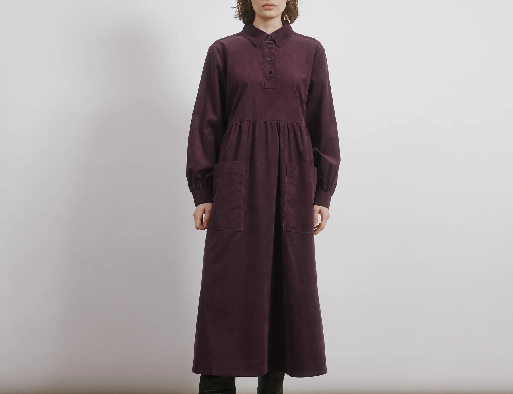 Albaray Cord Placket Midi Dress 2