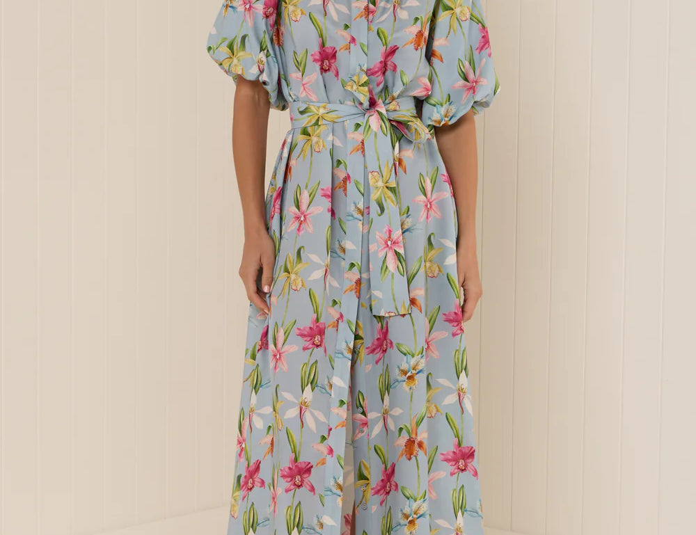 Palm Noosa Carla Dress in Colourful Orchid 1
