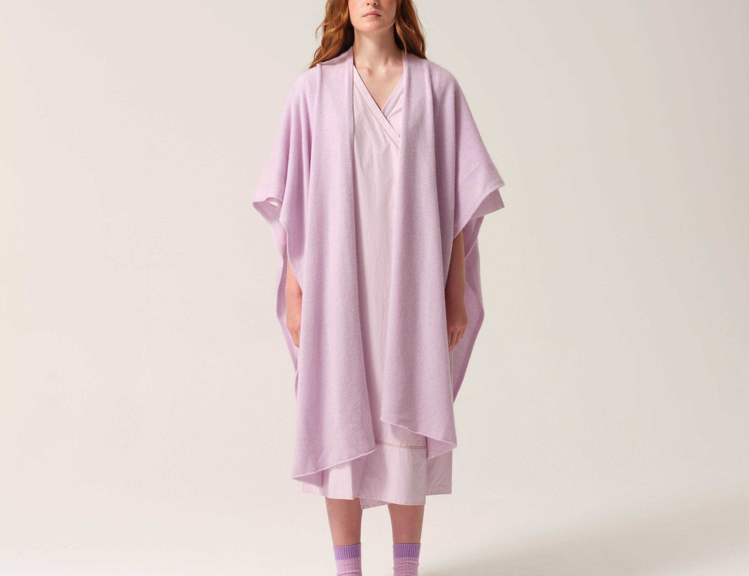 Tonic London Cashmere Recuperation Shawl Lilac 1