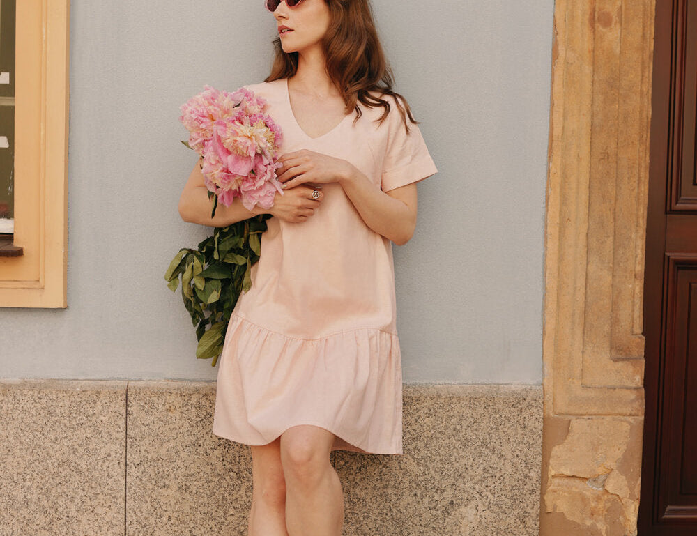 Bump & Milk Cateleya Short Sleeved Breastfeeding Dress 1