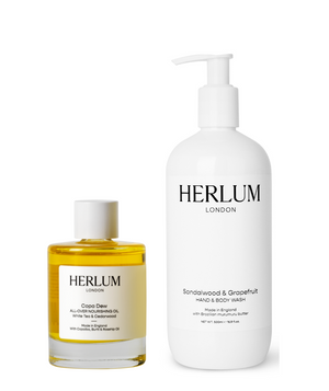 Herlum Hand & Body Wash + Copa Dew Oil Duo (Worth £58) 1